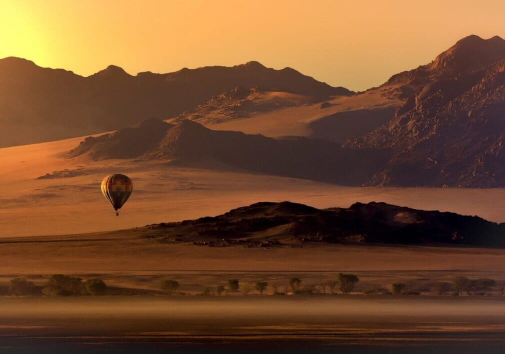 Namibie Reserve Privee Namibrand safari montgolfiere