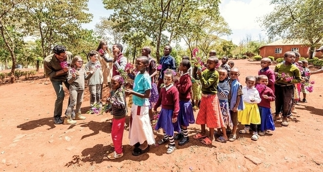 Visite d'une école dans la région de Karatu dans le nord de la Tanzanie