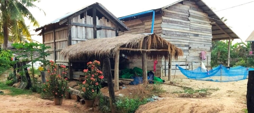 Village authentique de Banteay Chhmar au Cambodge