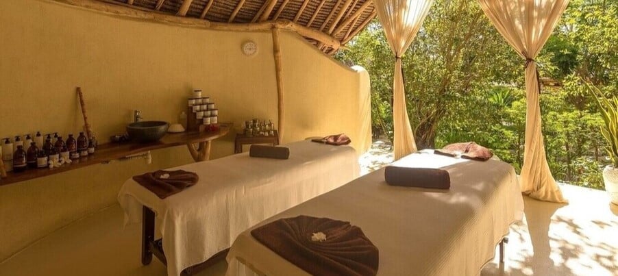 Bein être et soins du cors au Spa de l'hôtel de luxe White Sand Zanzibar